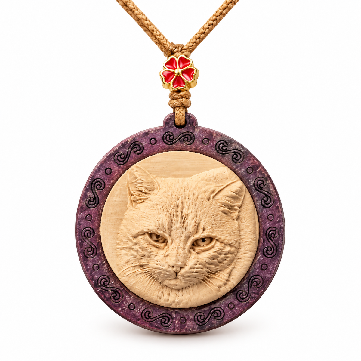 Custom Pet Portrait Pendant Necklace