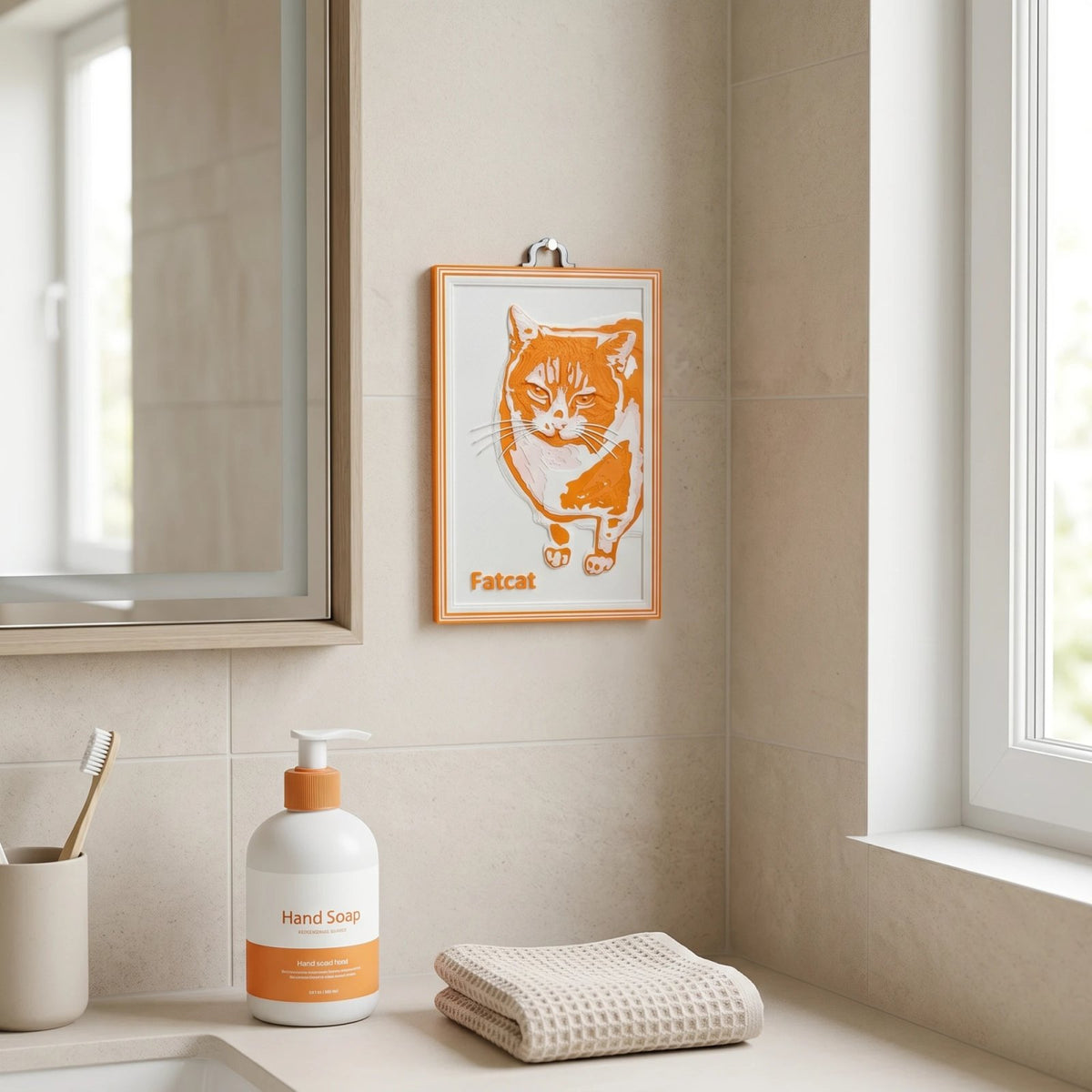 Custom 3D Pet Portrait Relief Plaque